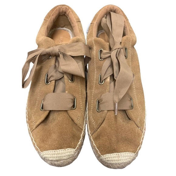 UGG Shoes - Ugg "Brianna" Espadrille Sneakers Chestnut Suede SZ US 12